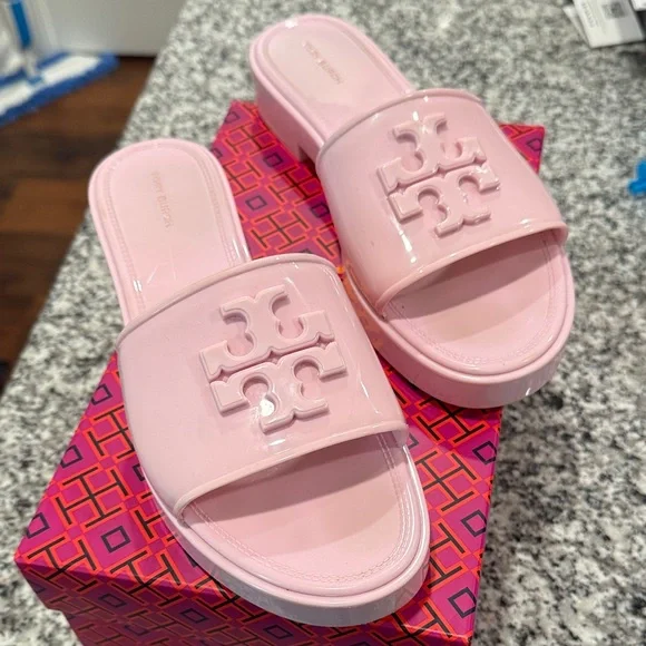 Tory Burch Eleanor Slides in “Petunia” - Picture 3 of 8